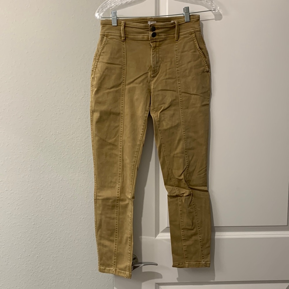 Khaki High Rise Skinny Jeans